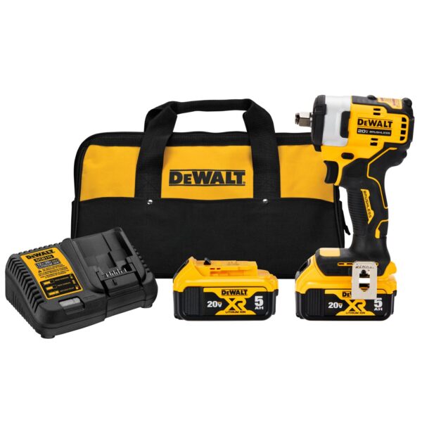 DEWALT DCF911P2 20V MAX Brushless 1/2" Impact Wrench w/ Hog Ring Anvil Kit