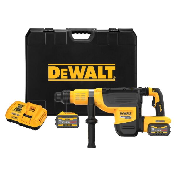 DEWALT DCH775X2 60V 2" L-Shape SDS Max Brushless Rotary Hammer Kit