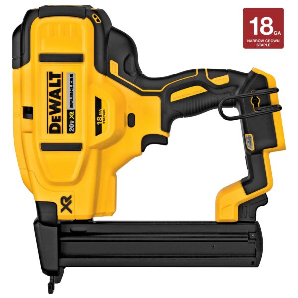 DEWALT DCN681B 20V MAX XR 18 GA Narrow Crown Stapler Tool Only - Image 2