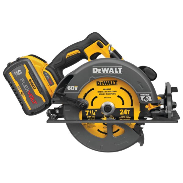 DEWALT DCS578X1 Flexvolt 60V Brushless 7-1/4" Circular Saw Kit - Image 2