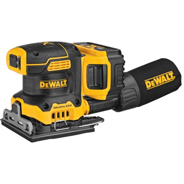 DEWALT DCW200PP1 20V MAX XR 1/4 Sheet Variable Speed Sander Kit w/1 - 5.0Ah Bat - Image 2