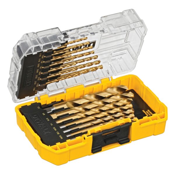 DEWALT DW1342 21Pc Titanium Drill Bit Set for Metal & Wood - Image 3