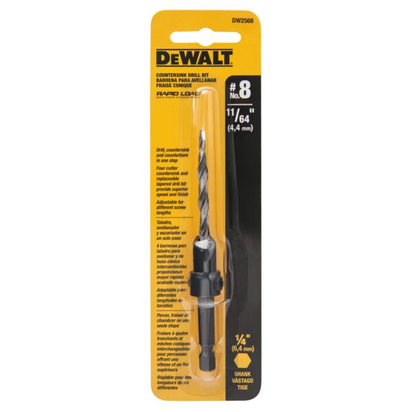 DEWALT DW2568 Drill Bit Countersink #8 11/64"