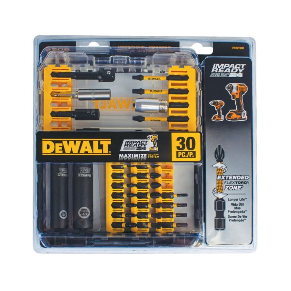 DEWALT DWA2T30C 30Pc Flex Torq Bit Set