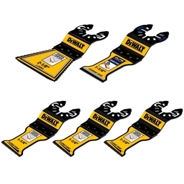 DEWALT DWA425RSET OSC Remodeling Assortment Oscillating Blade 5PC