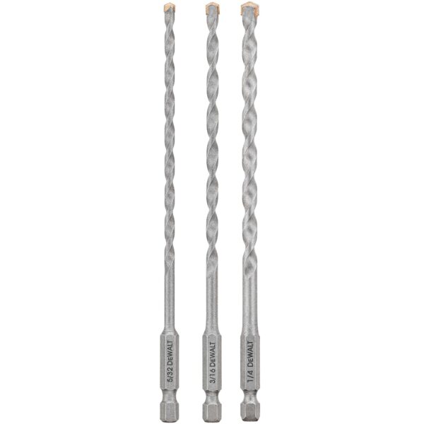 DEWALT DWA5103 Concrete Impact Ready 3Pc Bit Set