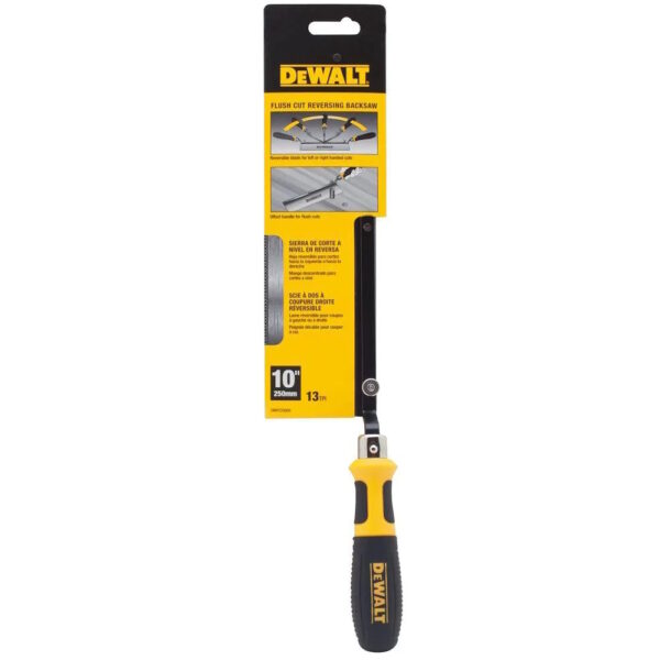 DEWALT DWHT20000 10" Flush Cut Saw w/Offset Reversible Handle 14TPI - Image 3