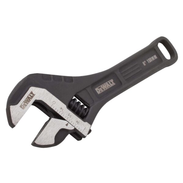 DEWALT DWHT80266 6" All-Steel Adjustable Wrench - Image 2