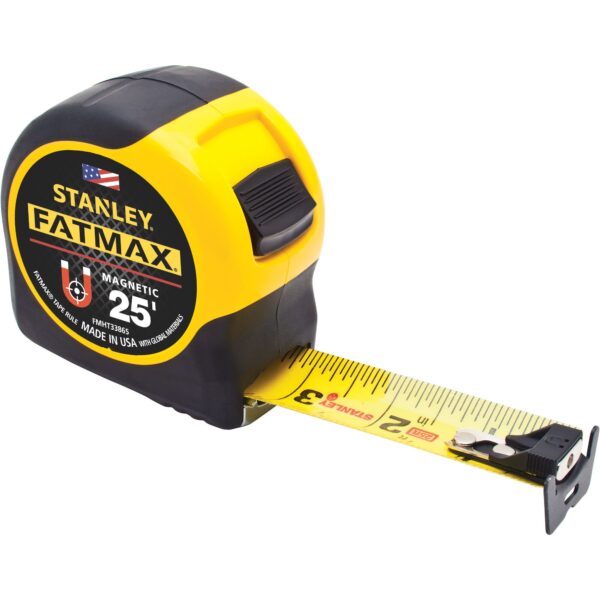 STANLEY FMHT33865 FatMax 25' Tape Measure Magnetic Hook