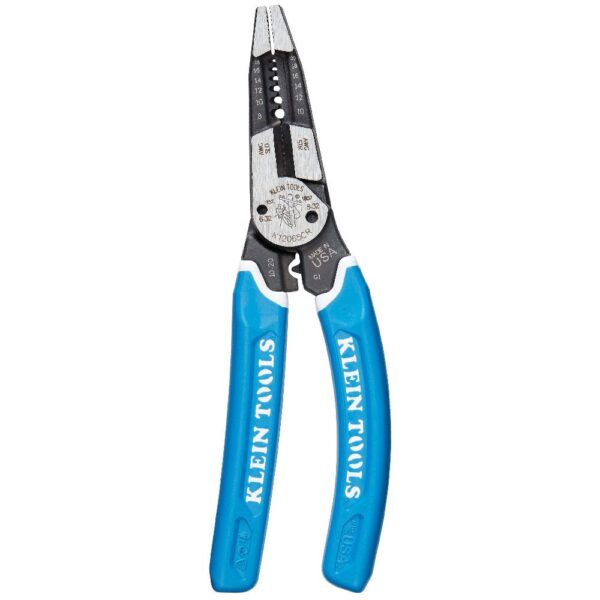 KLEIN K12065CR Heavy-Duty Wire Stripper 8-16 AWG Solid, 10-18 AWG Stranded.