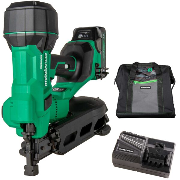 METABO NV1845DAM HPT 18V Brushless Roofing Coil Nailer, Capacity 1-3/4" nails