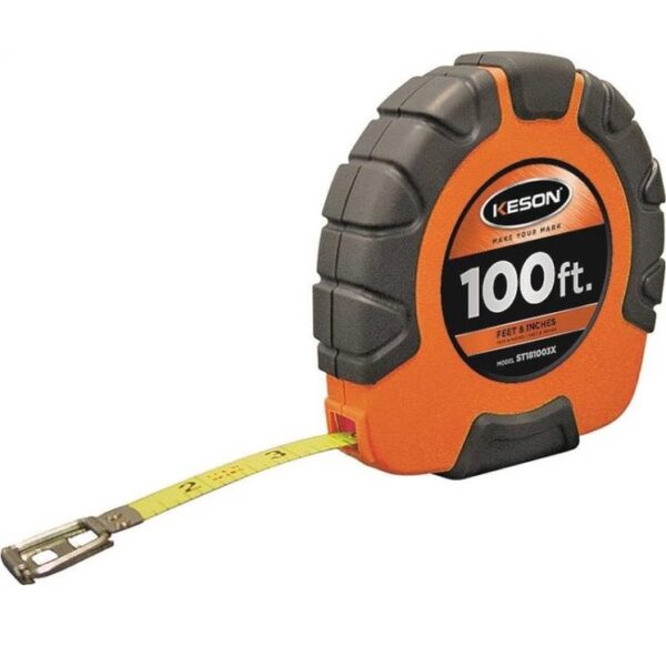 KESON ST181003X  3/8" X 100ft - 3X Steel Blade Tape Measure