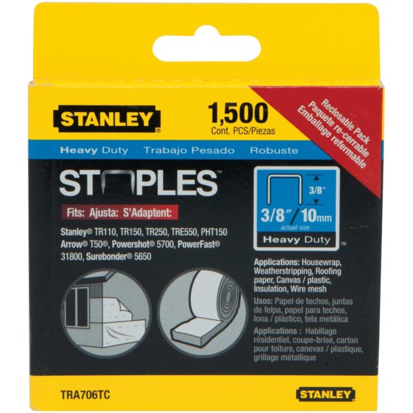 STANLEY TRA706TCS 3/8" Staples 1500Pk