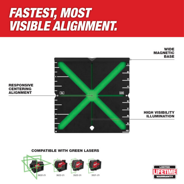 MILWAUKEE 48-35-1111 Responsive Laser Alignment Target - Image 2