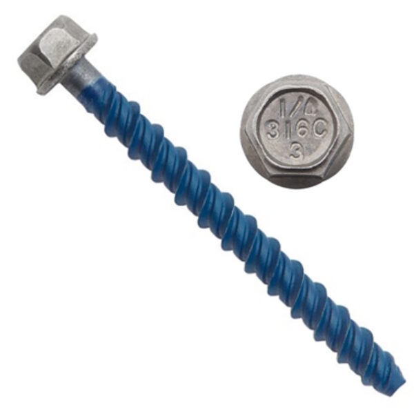 DEWALT POWERS 07876-PWR Wedge Bolt 316 SS 1/4" x 4" 100/BOX