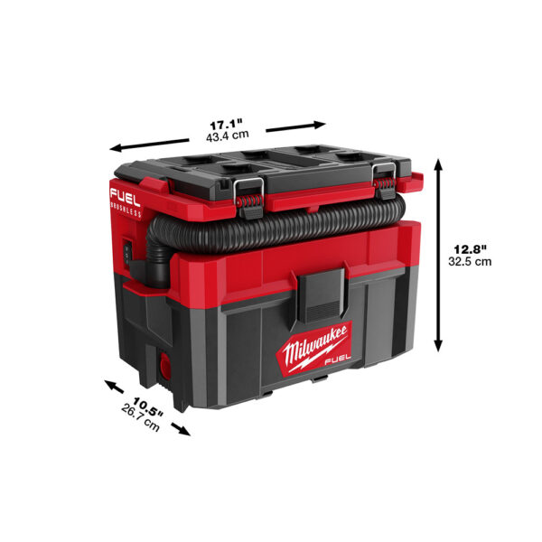 MILWAUKEE 0970-20 M18 Fuel Packout 2.5 Gallon Wet/Dry Vacuum - Image 2