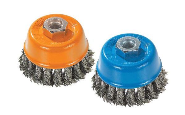 WALTER 13G304 - 3" Twisted Cup  Brush w/Ring 0.02Wire