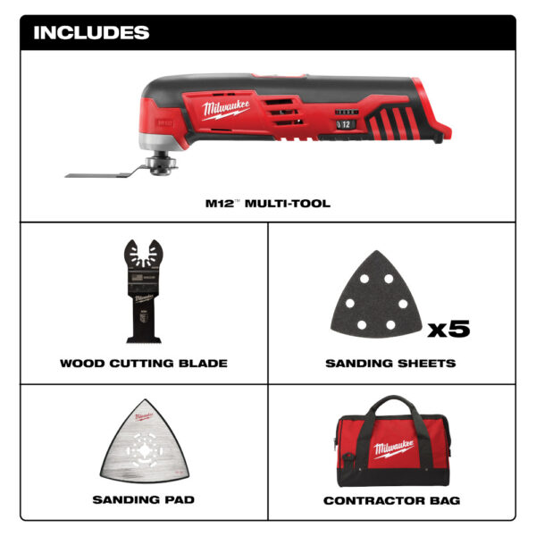 MILWAUKEE 2426-20 M12 Multi-Tool Bare Tool - Image 2