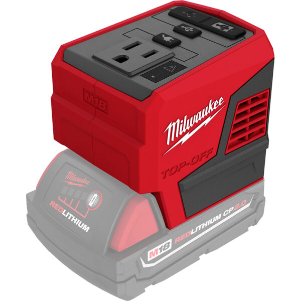 MILWAUKEE 2846-20 M18 TOP-OFF 175W Power Supply Inverter - Image 3