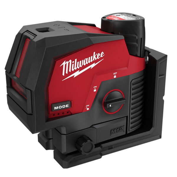 MILWAUKEE 3622-21 M12 Green Cross Line & Plumb Points Laser Kit