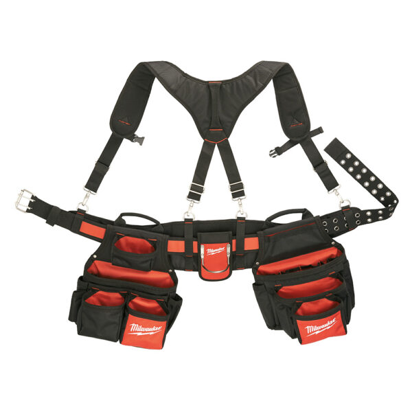 MILWAUKEE 48-22-8120 Contractors Work Tool belt w/Suspenders