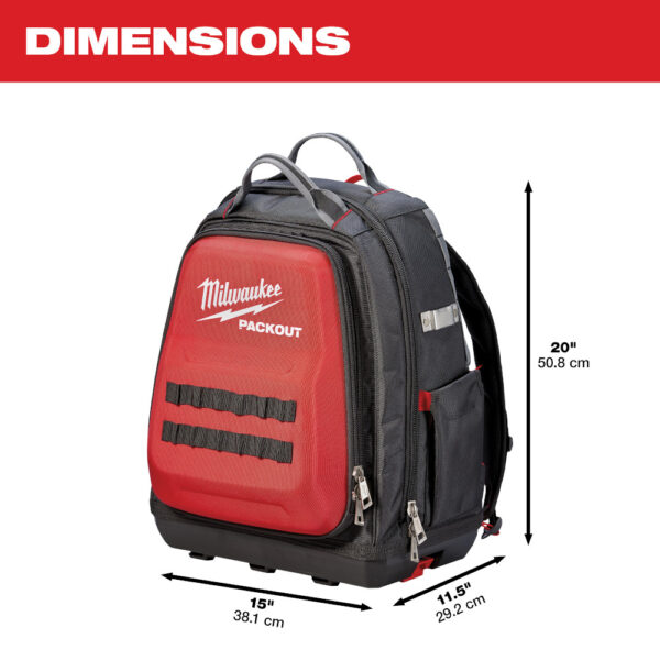 MILWAUKEE 48-22-8301 PACKOUT Ultimate Jobsite Backpack - Image 2