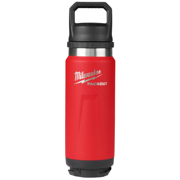 MILWAUKEE 48-22-8396R PACKOUT 24oz Insulated Bottle with Chug Lid - Red