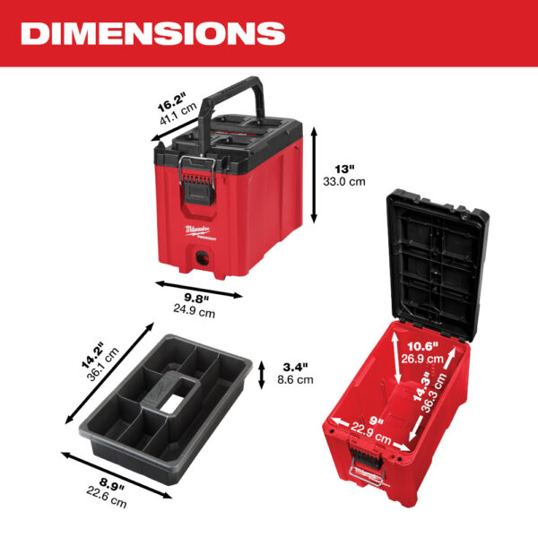 MILWAUKEE 48-22-8422 PACKOUT Compact Tool Box - Image 3