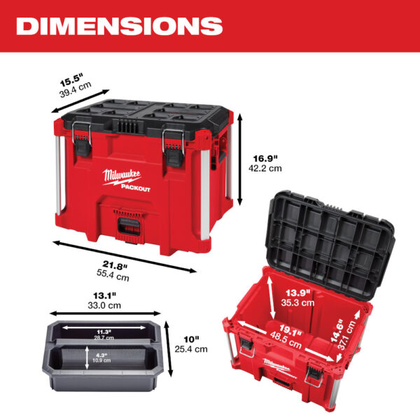 MILWAUKEE 48-22-8429 PACKOUT XL Tool Box - Image 4