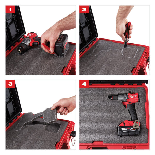 MILWAUKEE 48-22-8450 PACKOUT Tool Case w/Foam Insert - Image 3