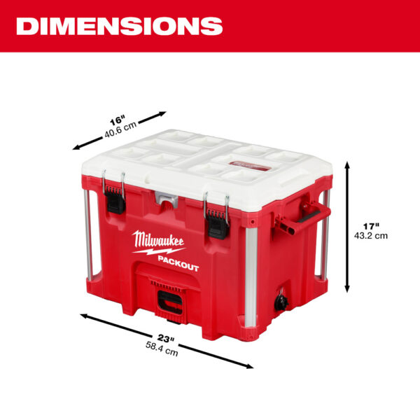 MILWAUKEE 48-22-8462 PACKOUT 40Qt XL Cooler - Image 2