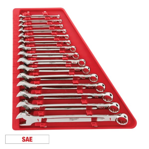 MILWAUKEE 48-22-9415 15pc Combination Wrench Set - SAE - Image 2