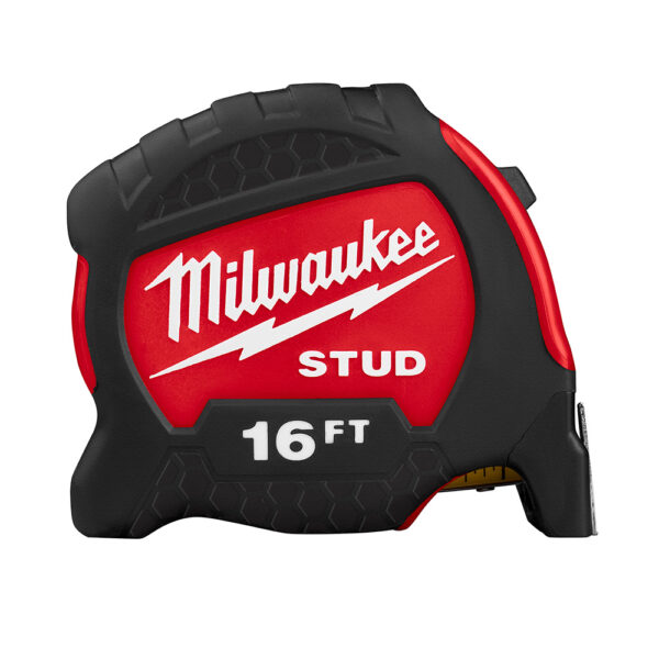 MILWAUKEE 48-22-9716 STUD Tape Measure 16' x 1-1/4", 2-Sided, 14' Standout