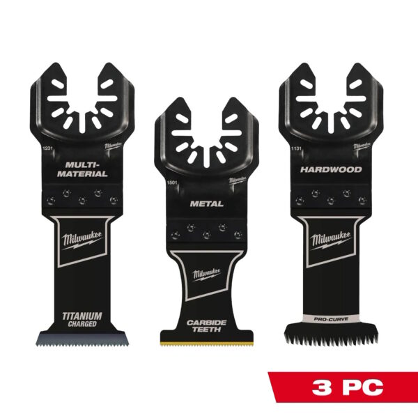 MILWAUKEE® 49-10-9001 OPEN-LOK™ All-Purpose Multi-Tool Blade Variety Pack 3PC