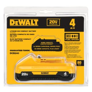 DEWALT DCB240 20V MAX 4.0Ah Battery Slim
