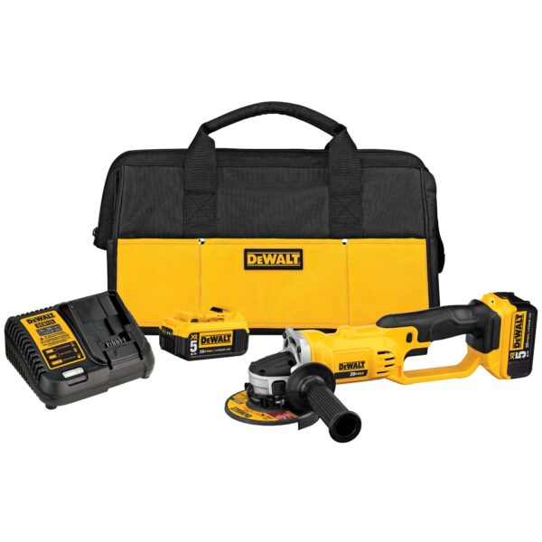 DEWALT DCG412P2 20V MAX Li-Lon Grinder/Cut-Off Tool Kit w/2 - 5.0Ah Batteries
