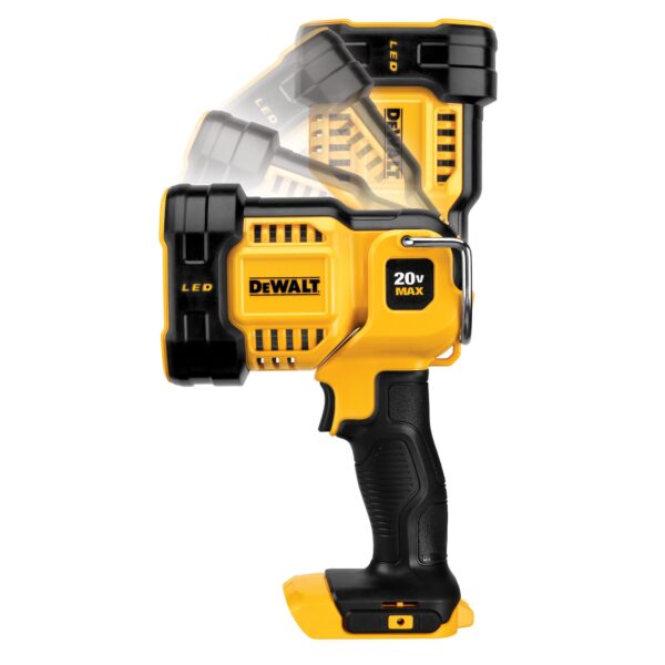 DEWALT DCL043 20VMAX Li-Ion LED Jobsite Spotlight 1500/500 Lumens IP54 Tool Only