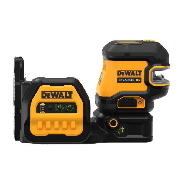 DEWALT DCLE34220GB 12/20V Green Cross Line & 2 Spot Combo Laser Tool Only