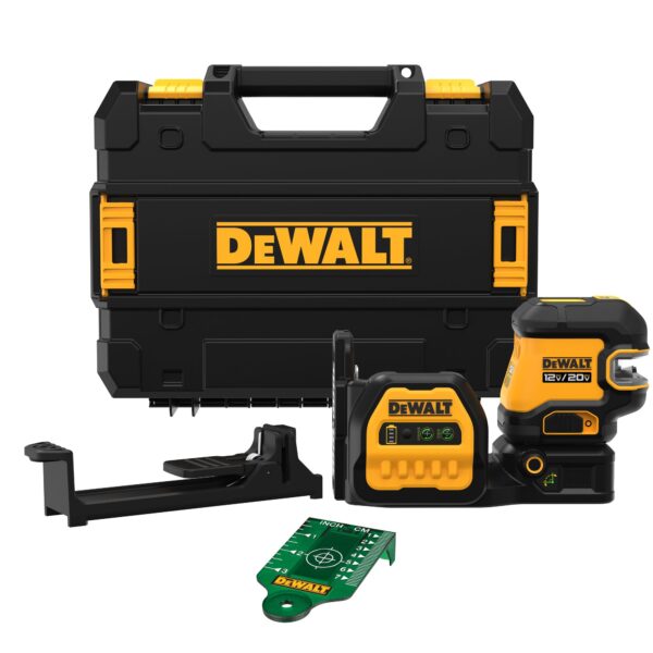 DEWALT DCLE34520GB 12/20V Green Cross Line & 5 Spot Combo Laser Tool Only
