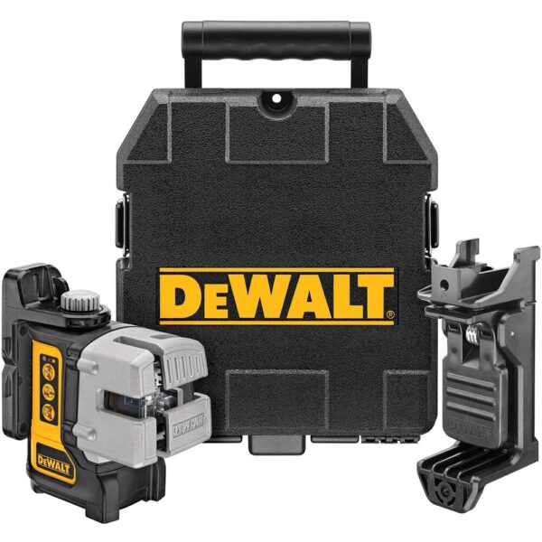 DEWALT DW089K Self Leveling Red 3 Beam Line Laser