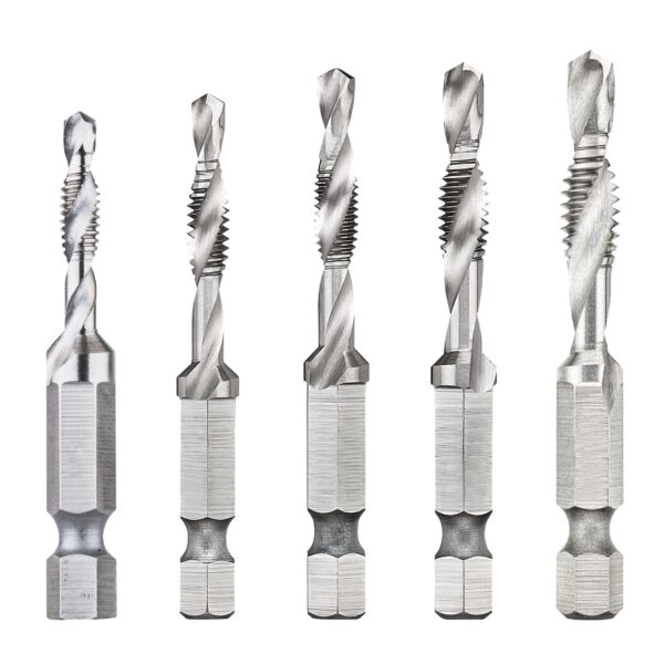 DEWALT DWADTQTR5SET 5pc Drill & Spiral Tap Set
