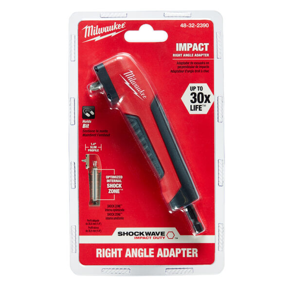 MILWAUKEE 48-32-2390 Shockwave Right Angle Adapter