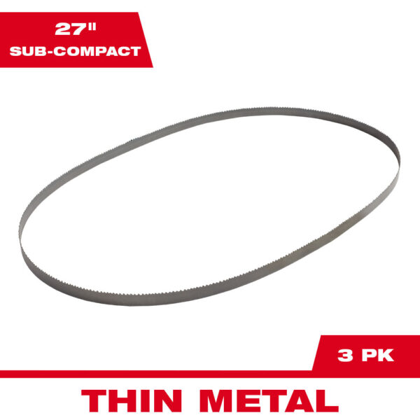 MILWAUKEE 48-39-0572 18 TPI 27" Sub-compact Portable Band Saw Blade
