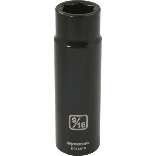 DYNAMIC TOOLS D014518 1/2" Drive 6Pt 9/16" Deep Impact Socket