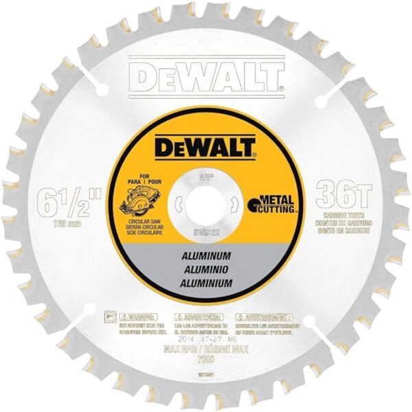 DEWALT DW9152 6-1/2IN 36T ALUM METAL CUTT 5/8IN ARBOR