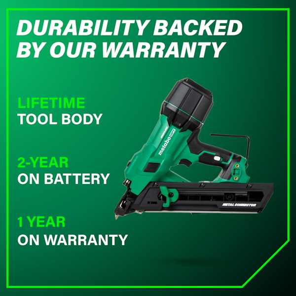 METABO HPT 18V MultiVolt BL 1-1/2" Metal Connector/Joist Hanger Nailer (1x4.0Ah) - Image 12
