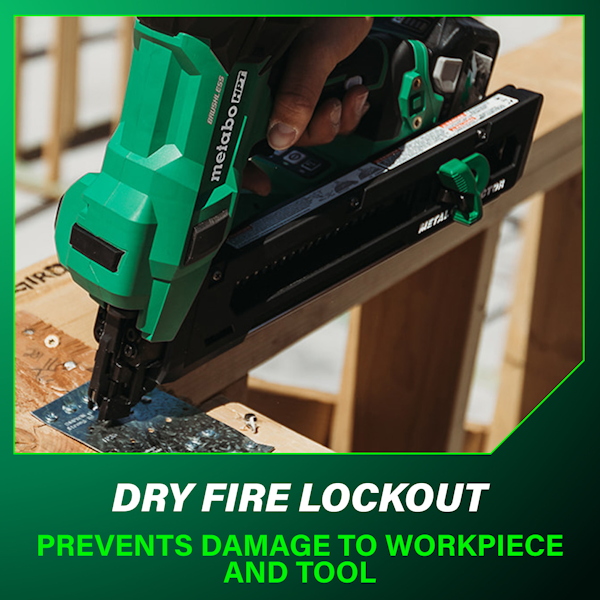 METABO HPT 18V MultiVolt BL 1-1/2" Metal Connector/Joist Hanger Nailer (1x4.0Ah) - Image 10