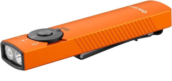 OLIGHT Arkfeld Pro Flat EDC Flashlight with LED Light UV and Laser Orange