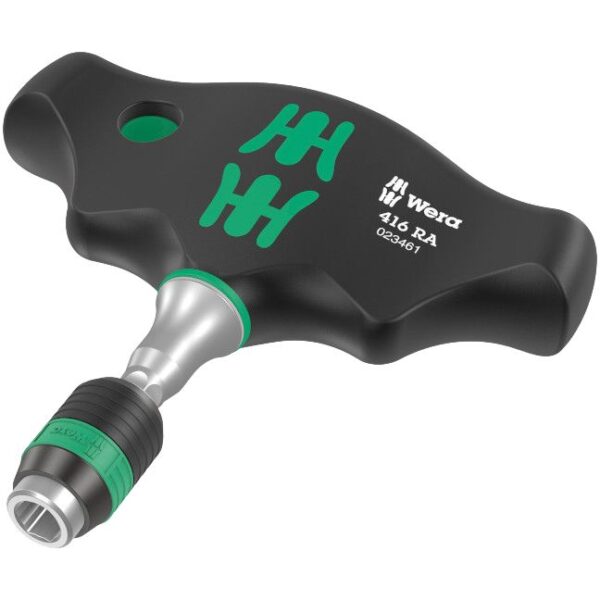 WERA WER-023461 T-handle bitholding screwdriver w/ratchet function & Rapidaptor