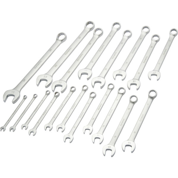 DYNAMIC TOOLS D074223 19Pc Metric Comb Wrench Set (Contractor Series) 6mm - 24mm